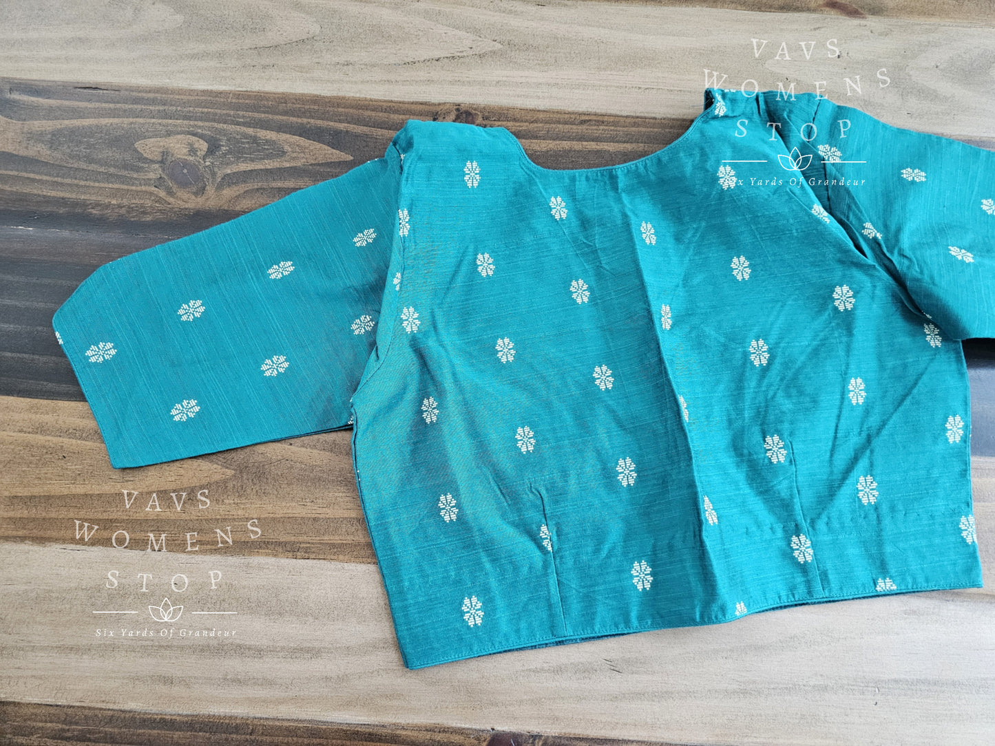 Teal Green Cotton Blouse