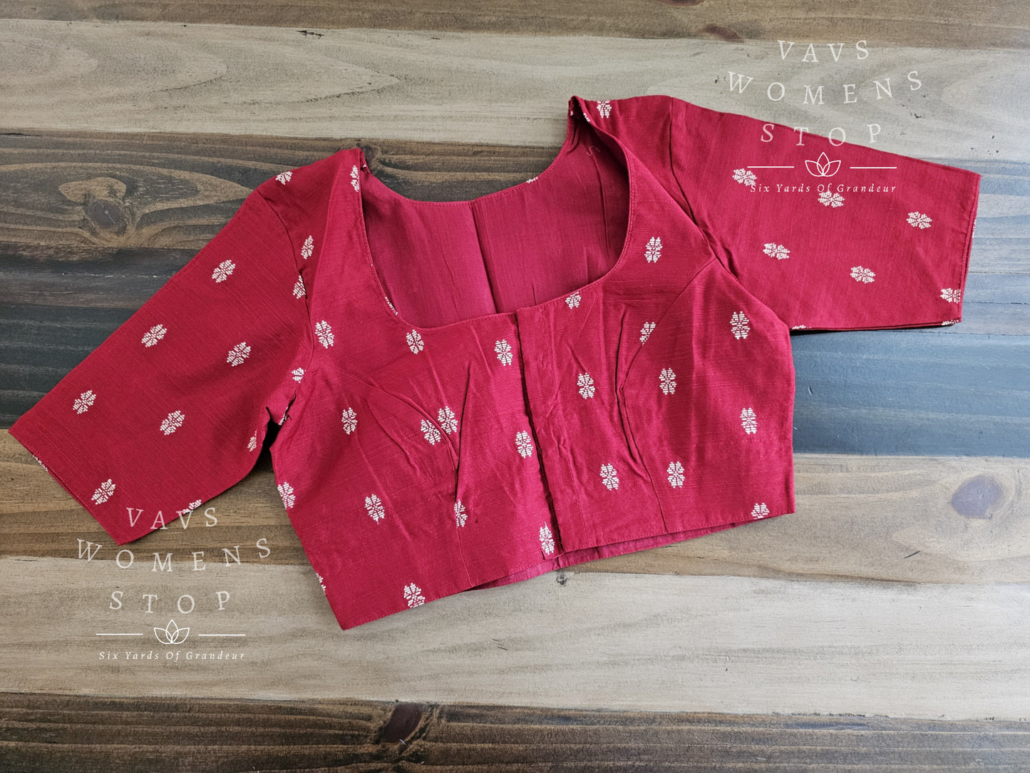 Red Cotton Blouse