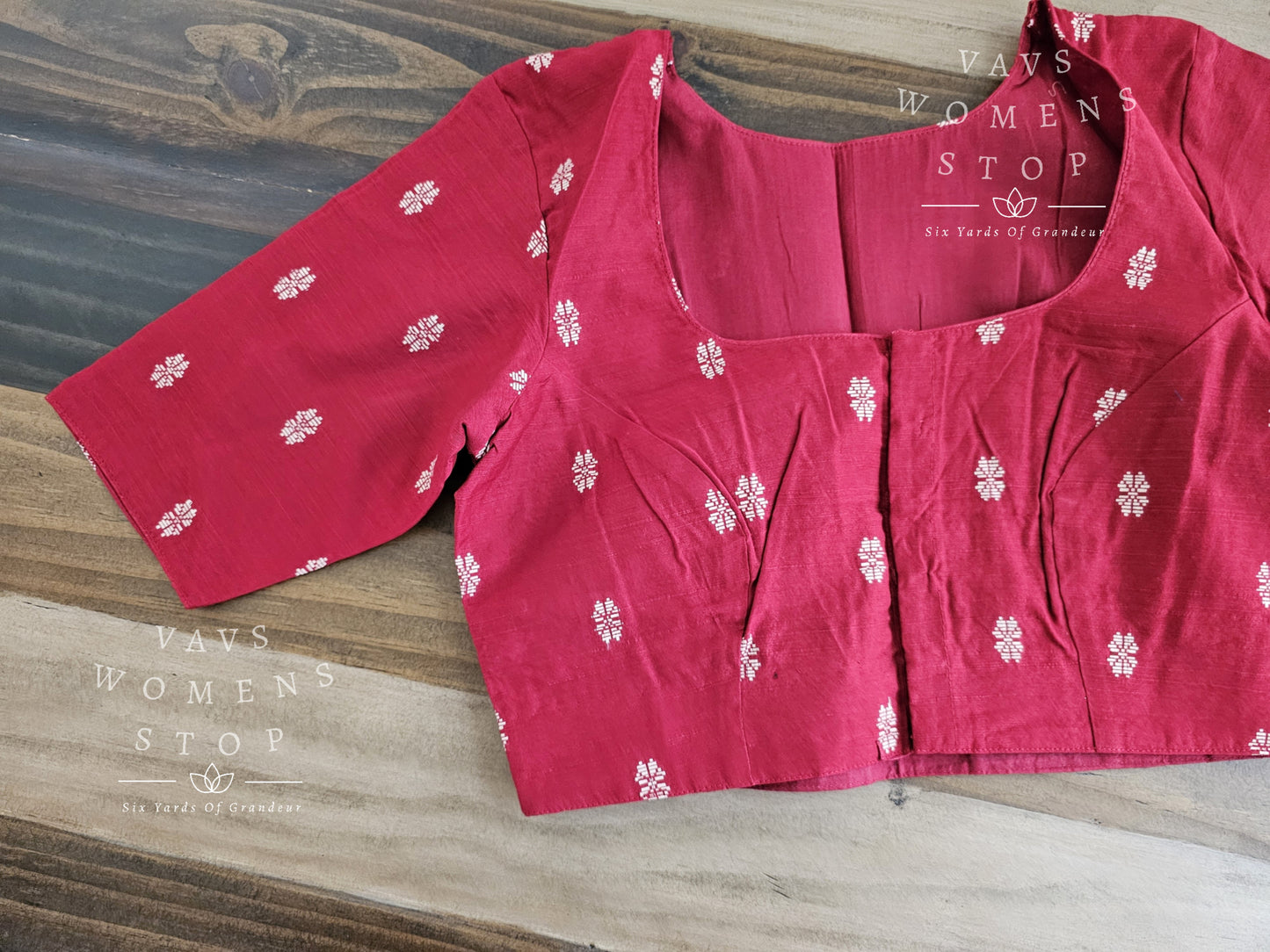 Red Cotton Blouse