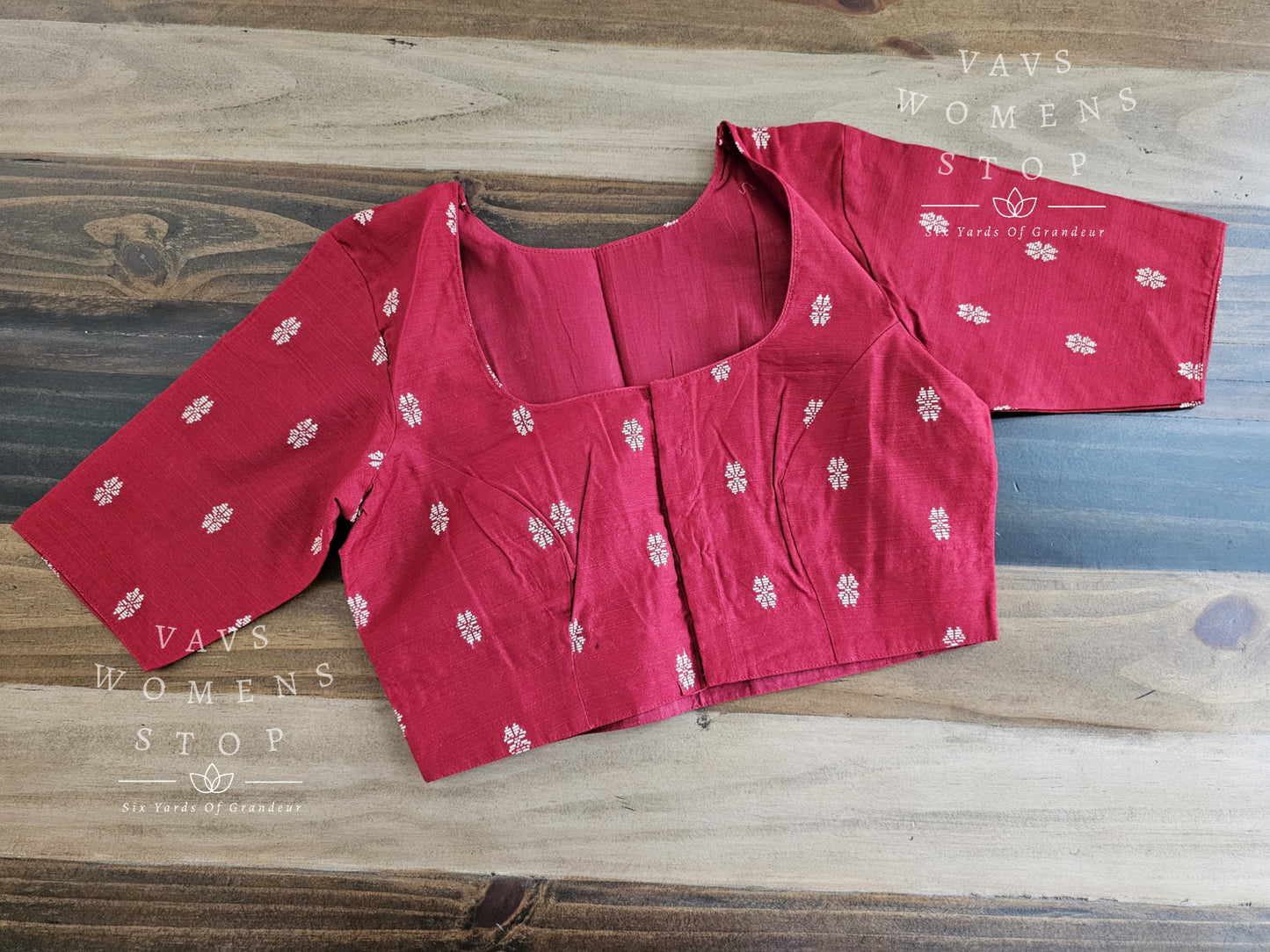 Red Cotton Blouse