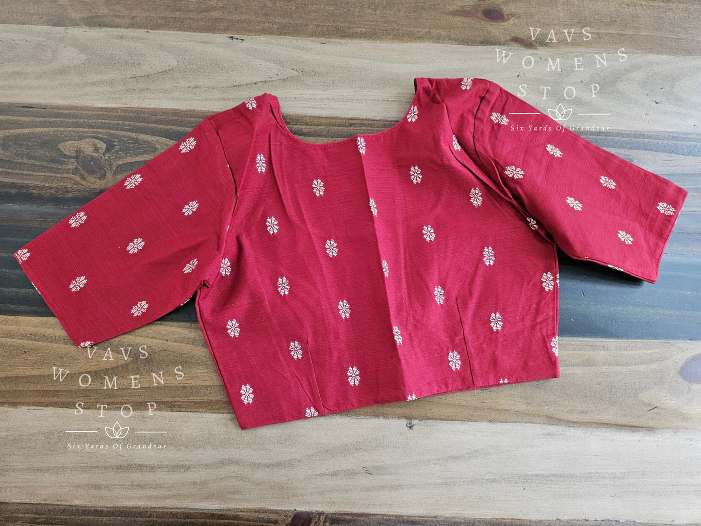 Red Cotton Blouse