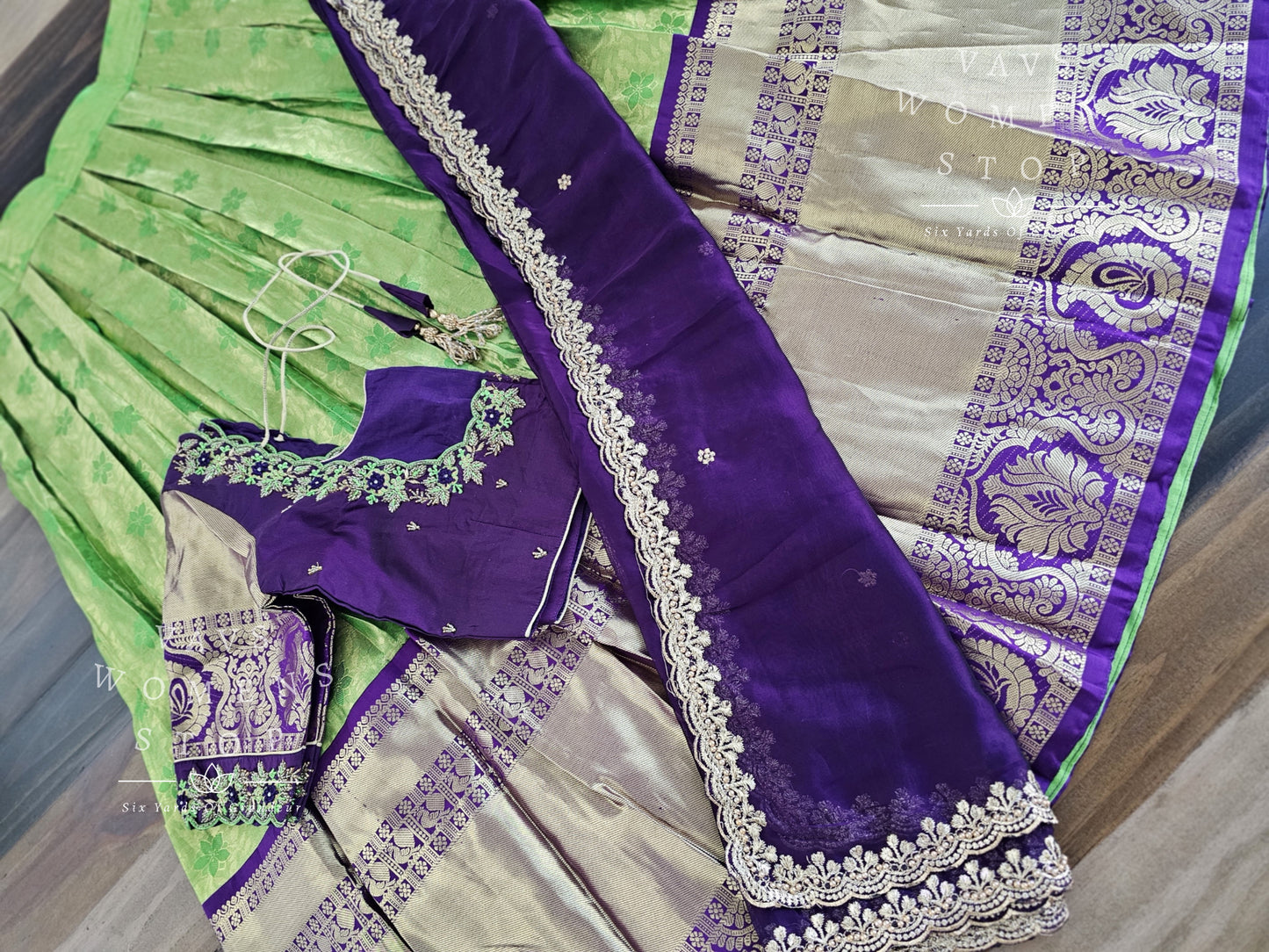 Pure Kanchi Silk Traditional Half Saree Set