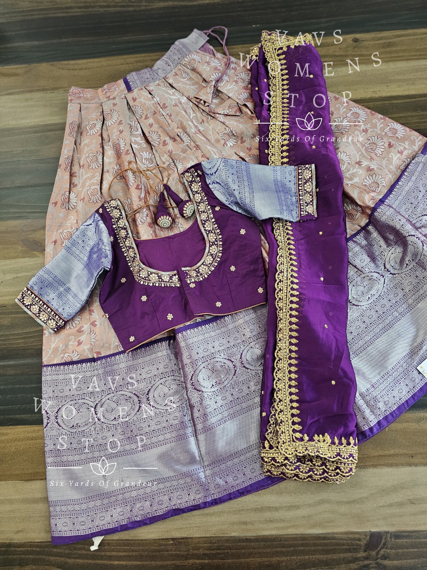 Traditional Half Saree Set