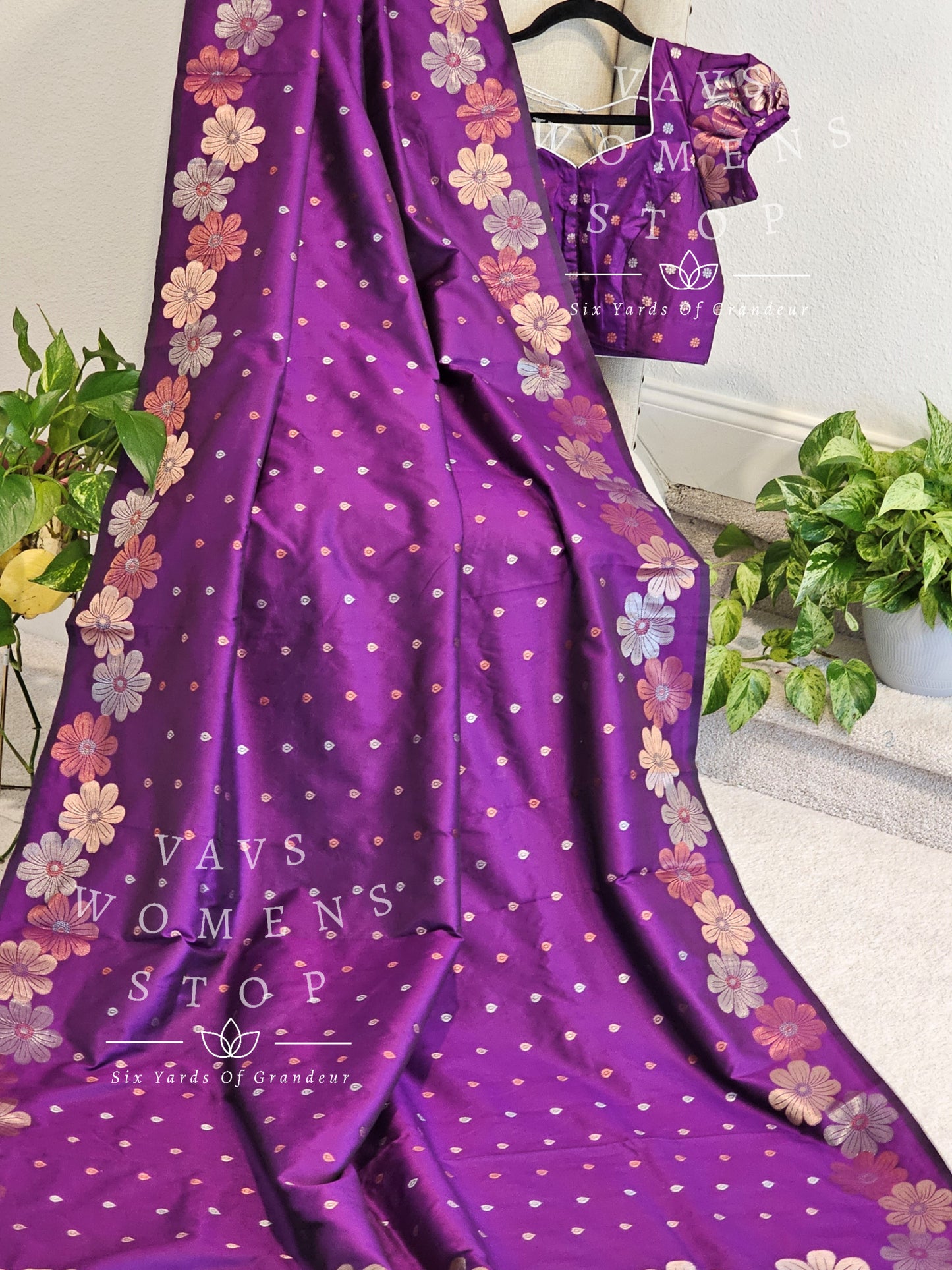 Designer Semi Benarasi  Saree - Blouse