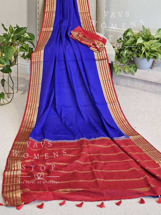 Pure Mysore Crepe Silk Saree
