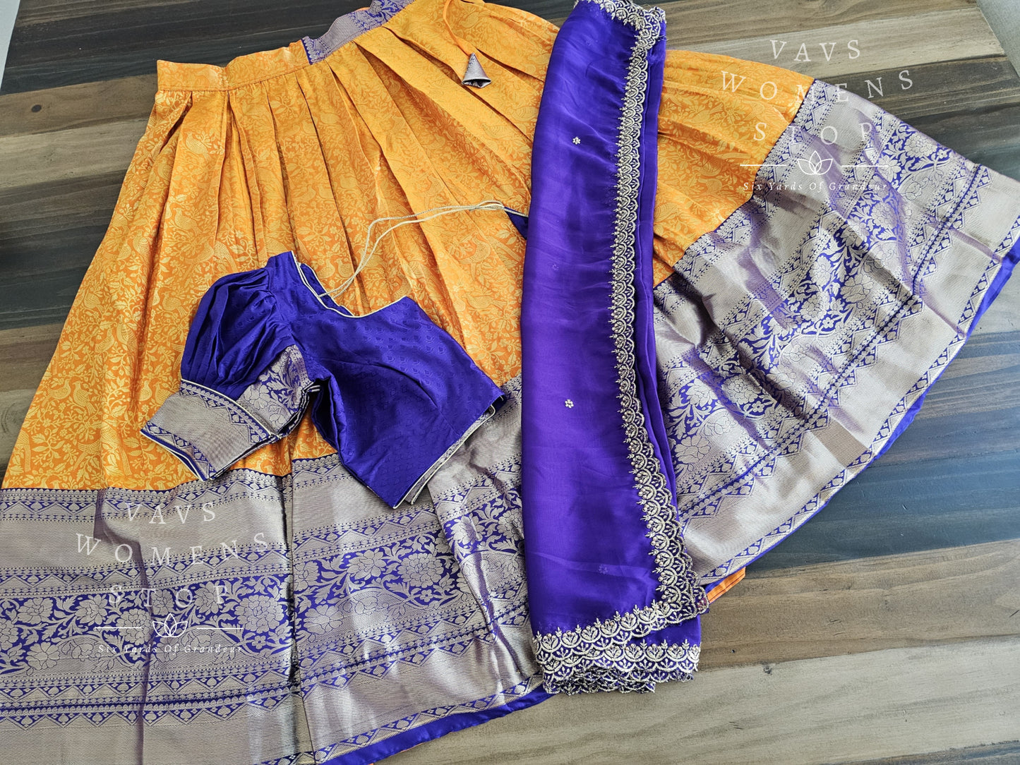 Designer Kanchi Silk Lehenga Blouse Set