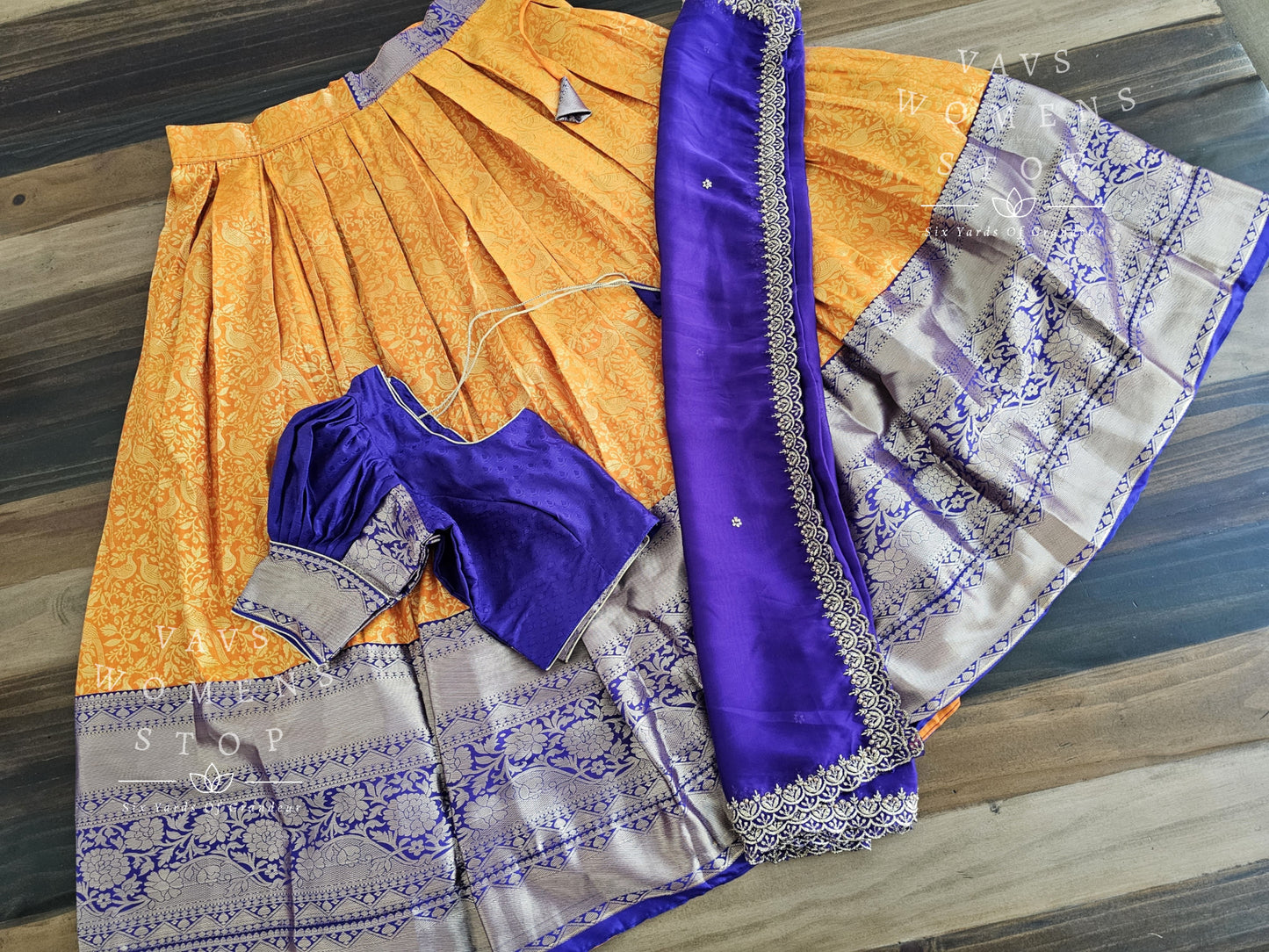 Designer Kanchi Silk Lehenga Blouse Set