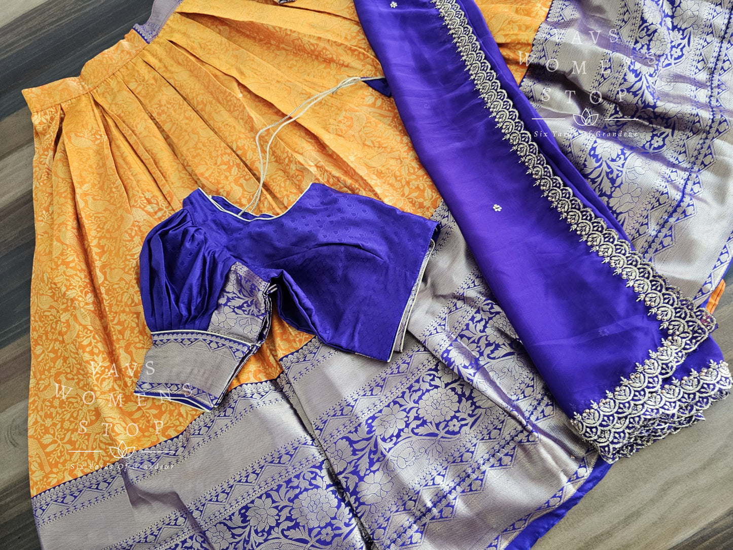 Designer Kanchi Silk Lehenga Blouse Set