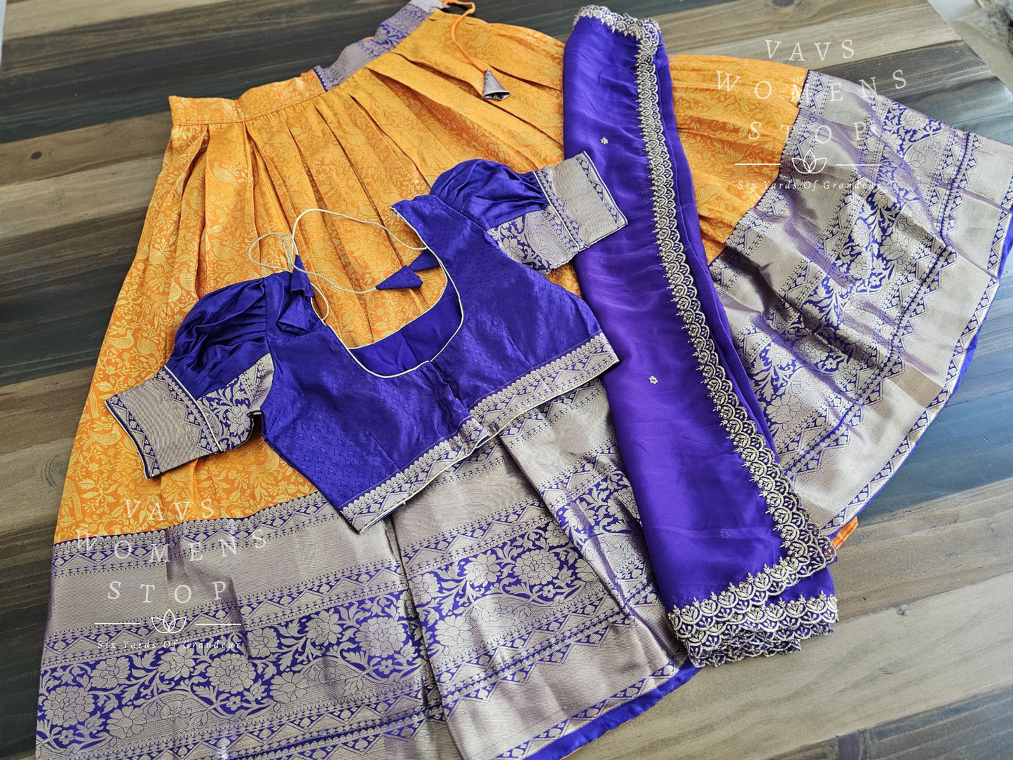 Designer Kanchi Silk Lehenga Blouse Set