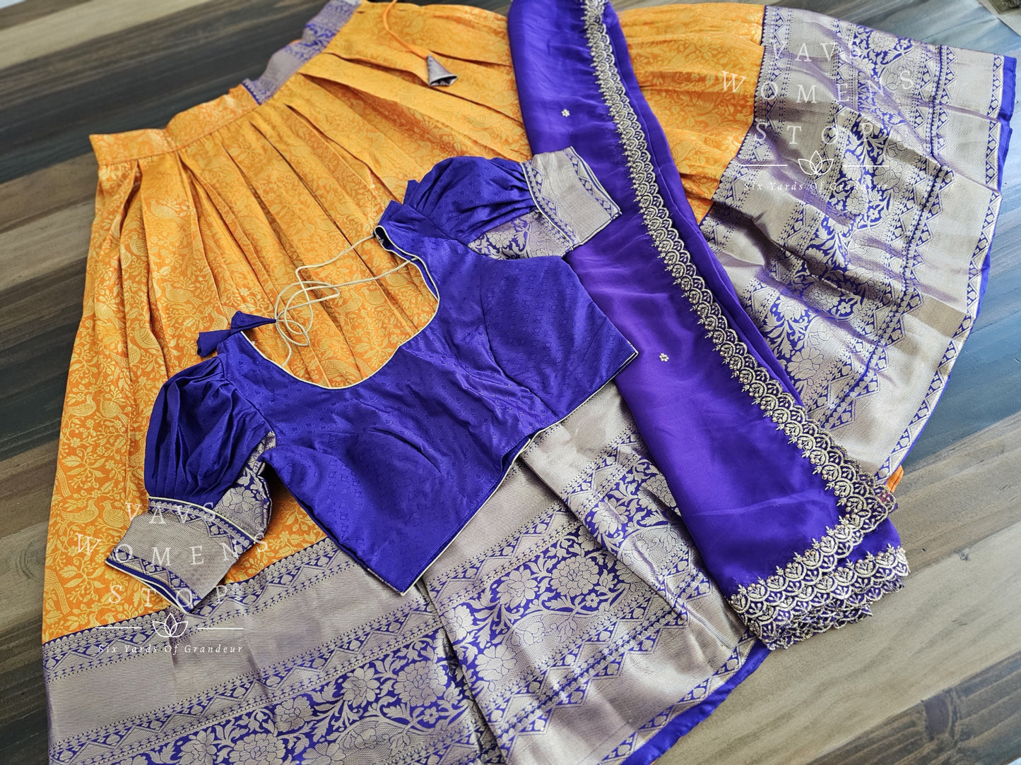 Designer Kanchi Silk Lehenga Blouse Set