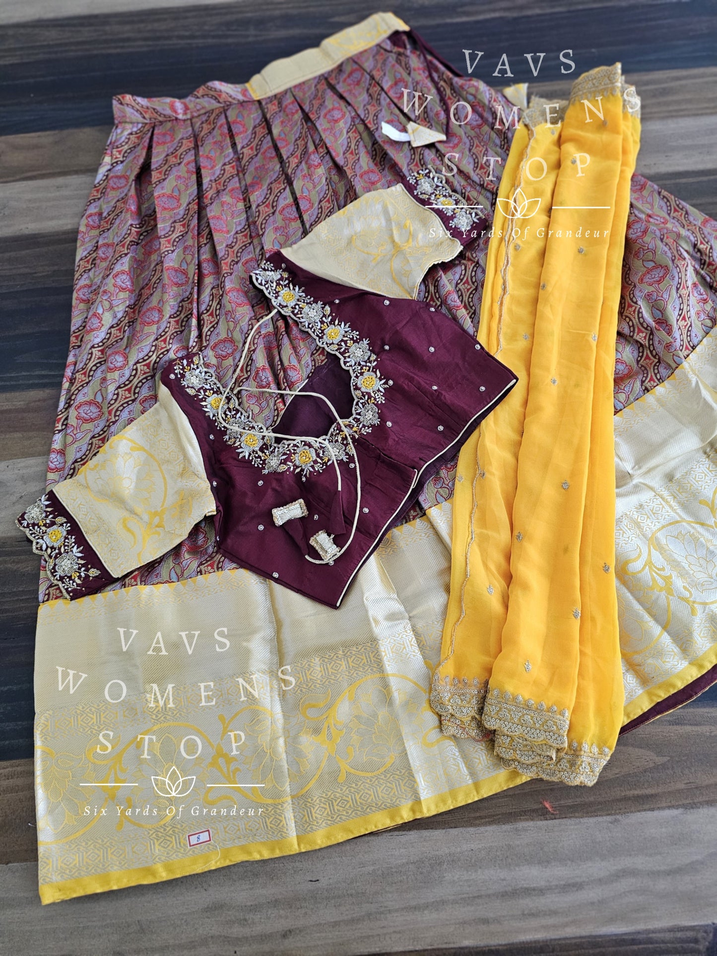 Traditional Half Saree Set