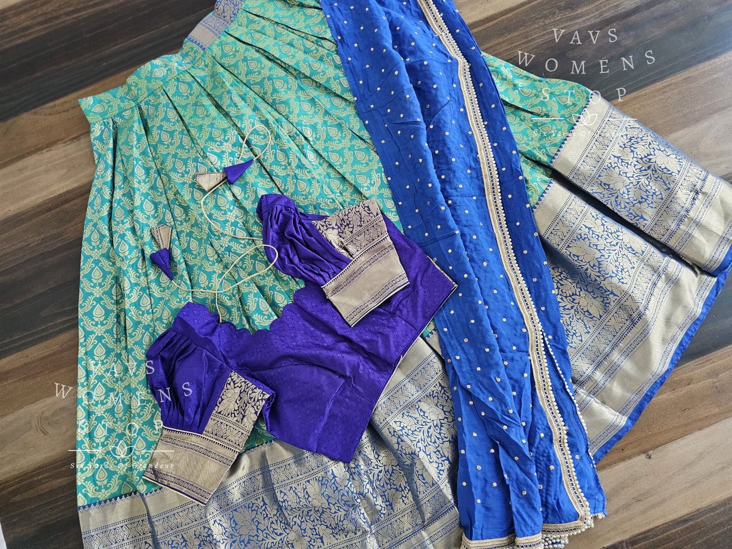 Designer Kanchi Silk Lehenga Blouse Set