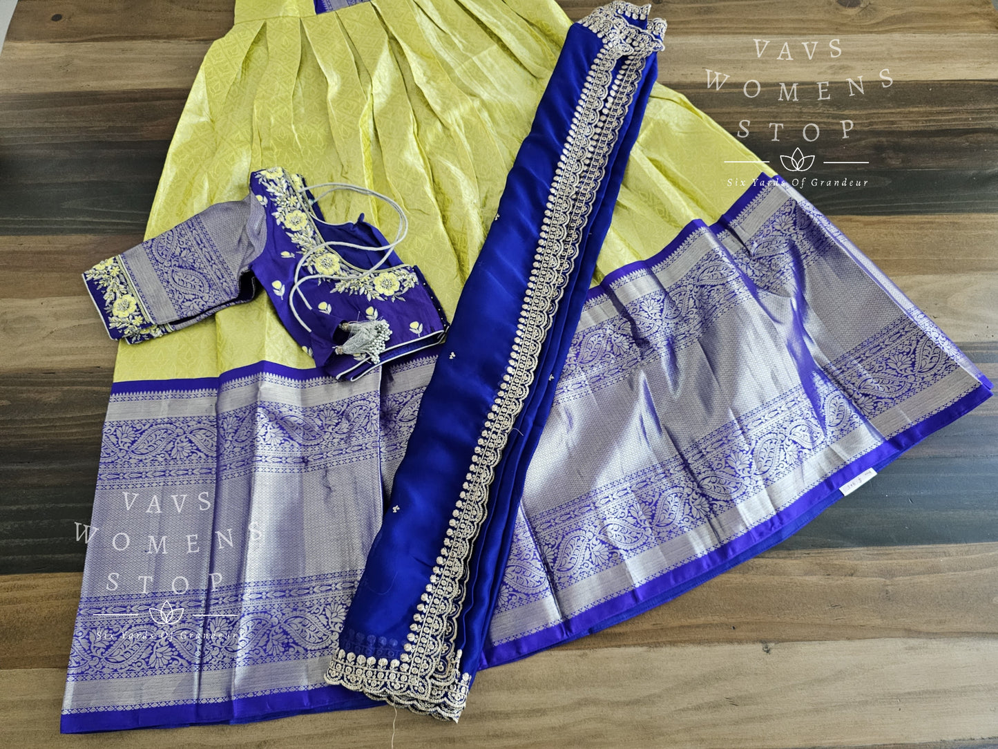 Pure Kanchi Silk Traditional Half Saree Set