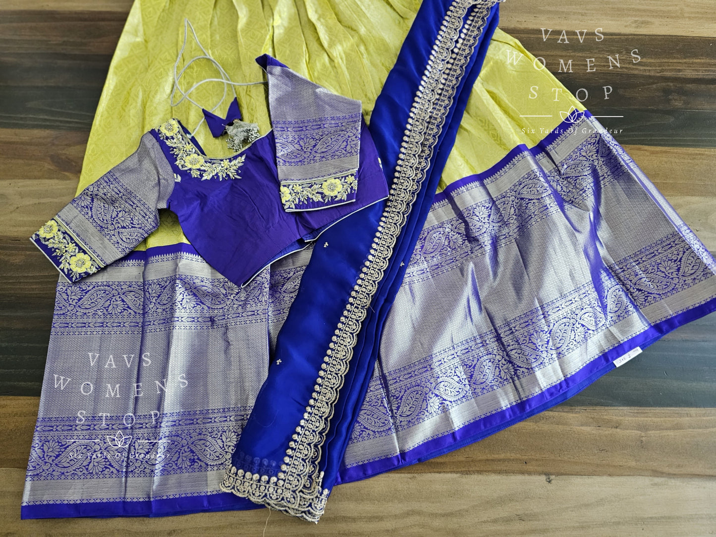 Pure Kanchi Silk Traditional Half Saree Set