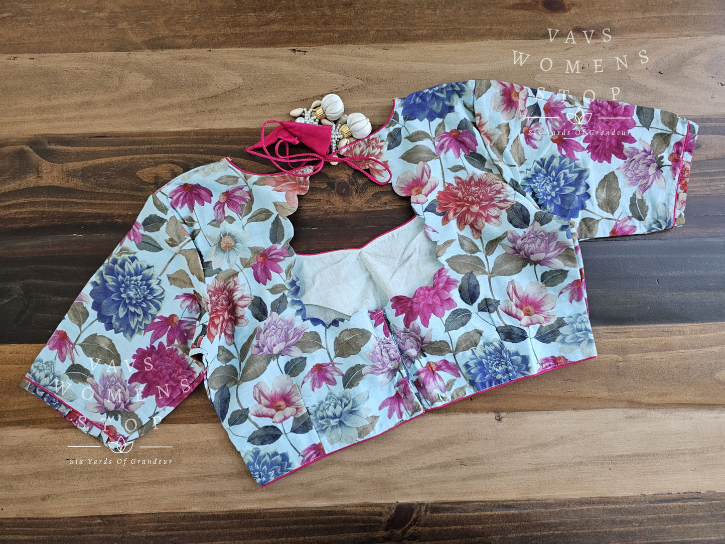 Soft Floral Cotton Blouse