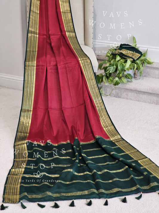 Pure Mysore Crepe Silk Saree