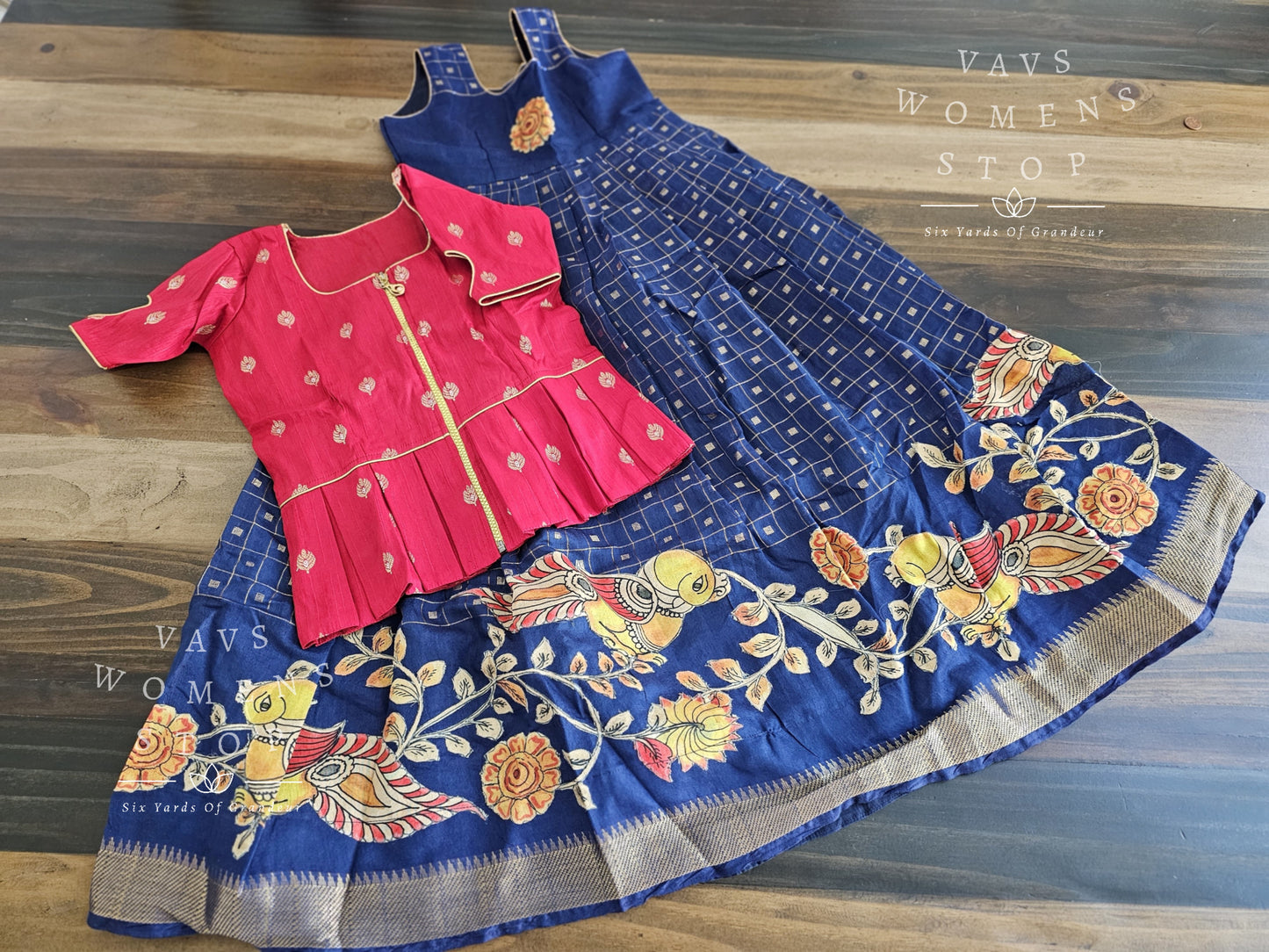 Soft Mangalagiri Cotton Lehenga - Blouse