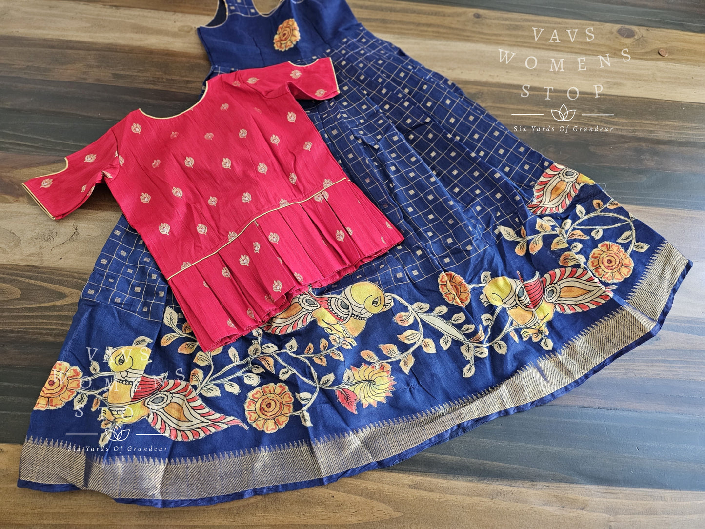 Soft Mangalagiri Cotton Lehenga - Blouse