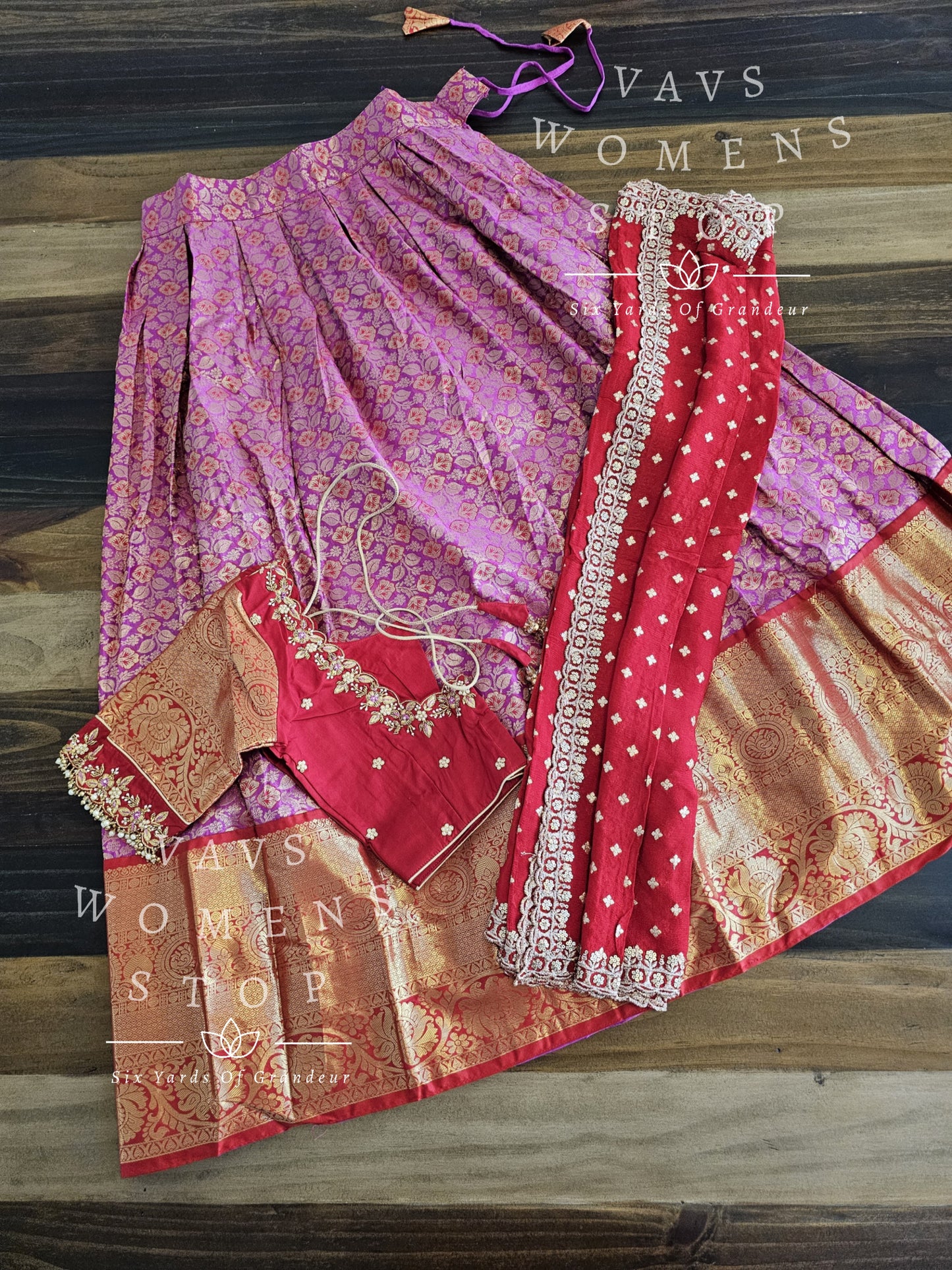 Traditional Half Saree Set