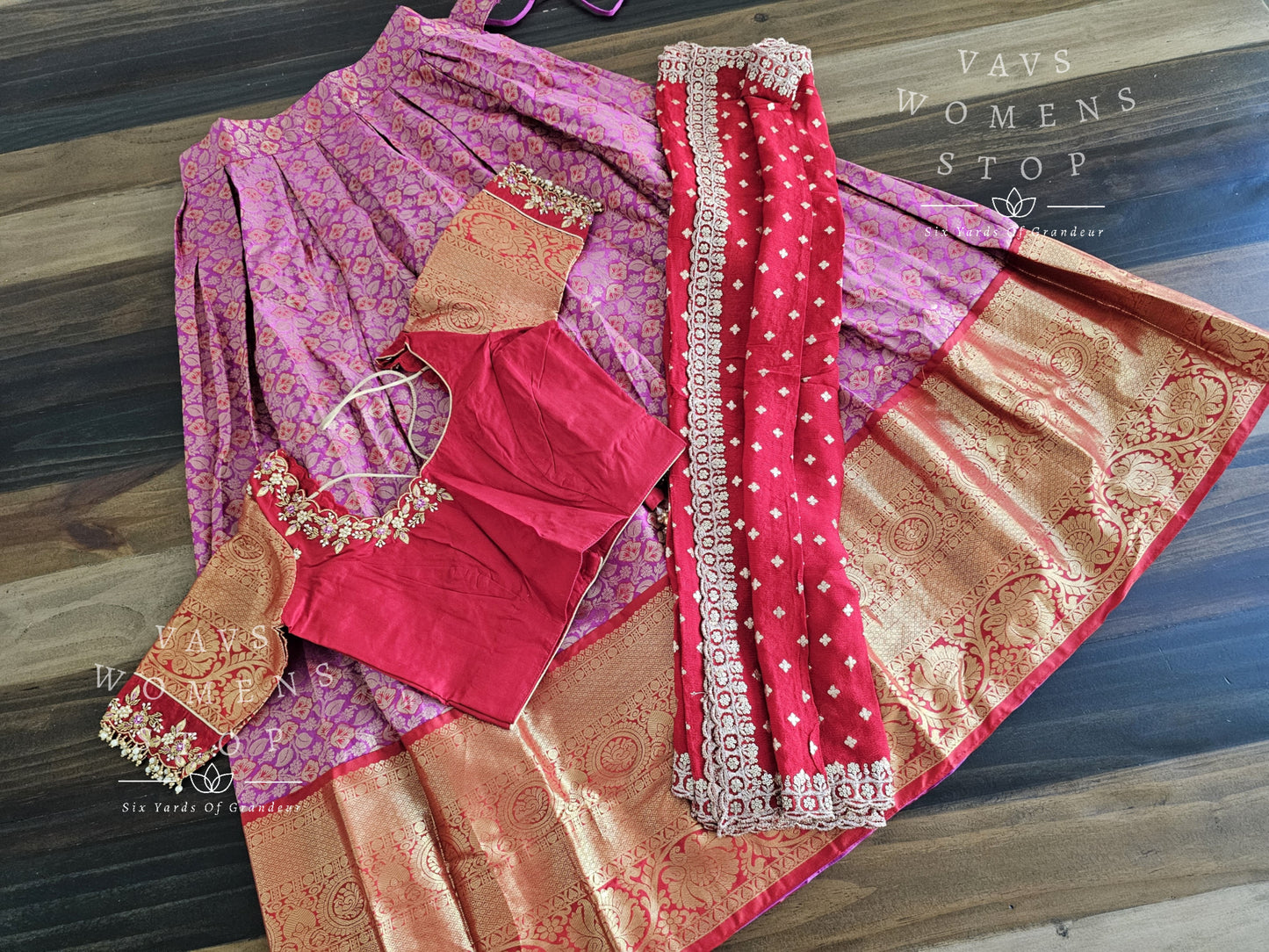 Traditional Half Saree Set