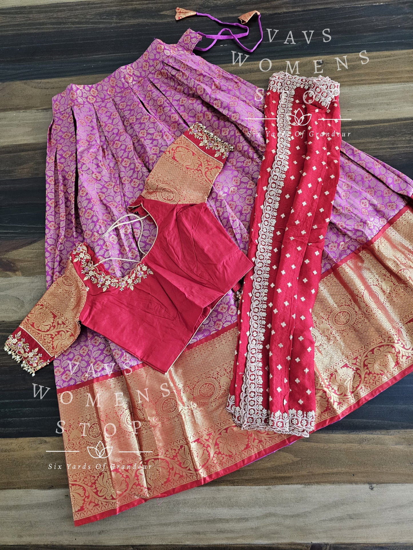 Traditional Half Saree Set