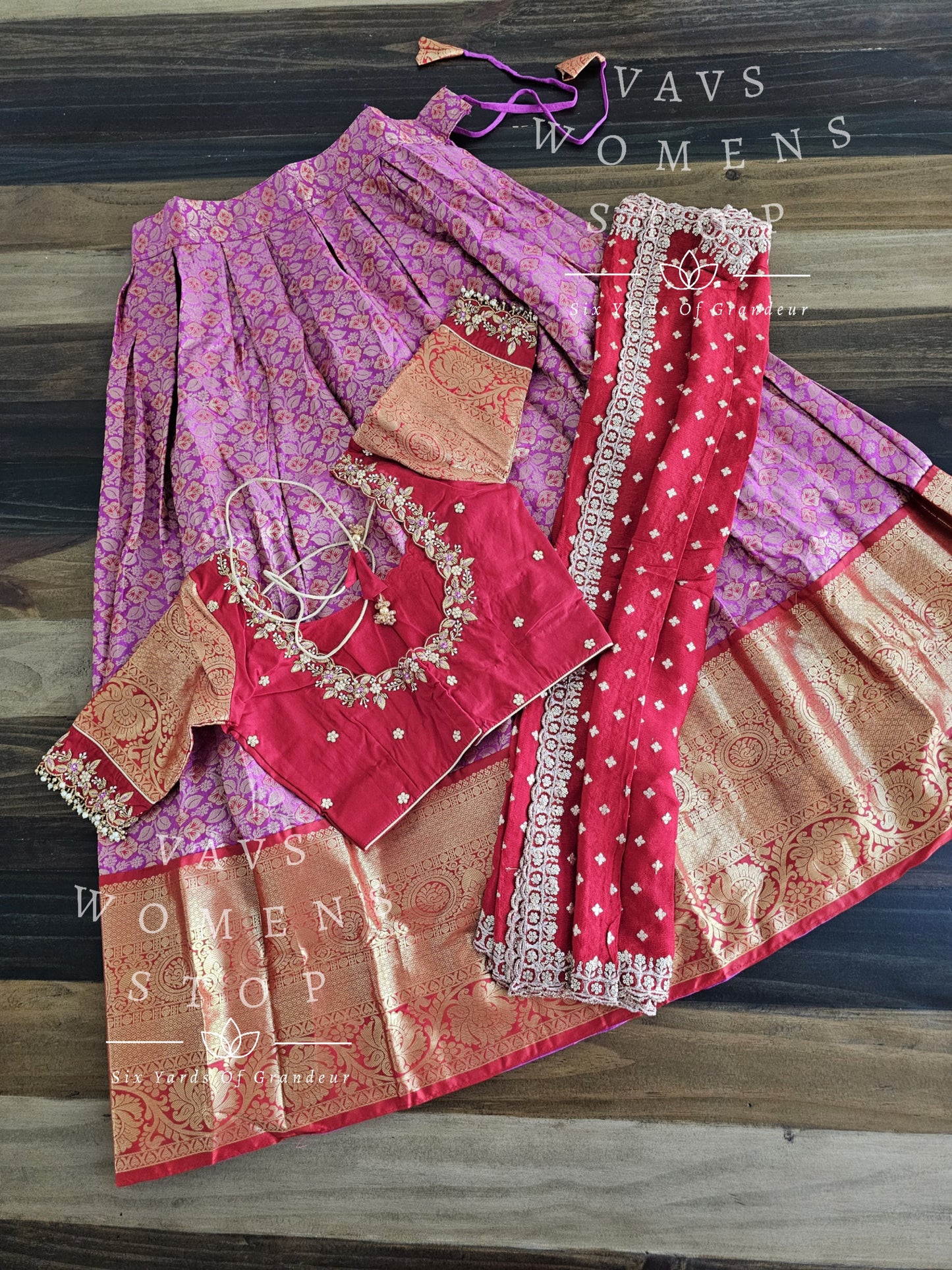 Traditional Half Saree Set