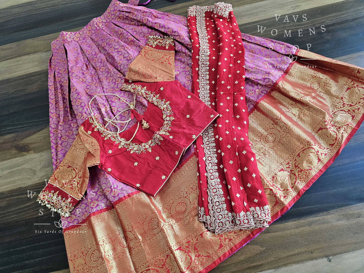 Traditional Half Saree Set