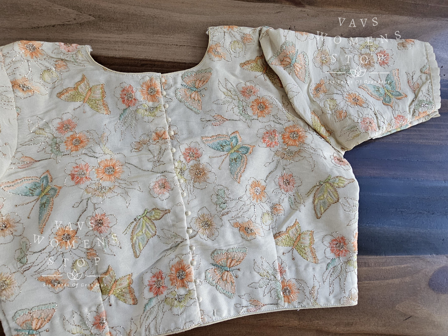 Tissue Embroidery Designer Blouse