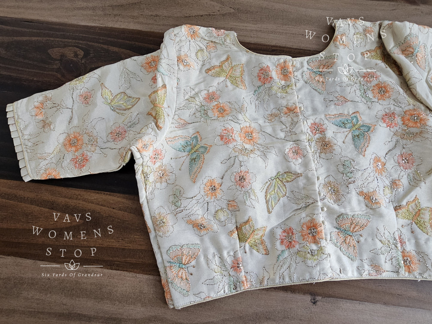 Tissue Embroidery Designer Blouse