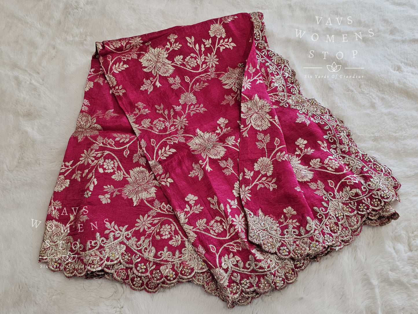 Pink Shade Munga Benarasi Silk Dupatta