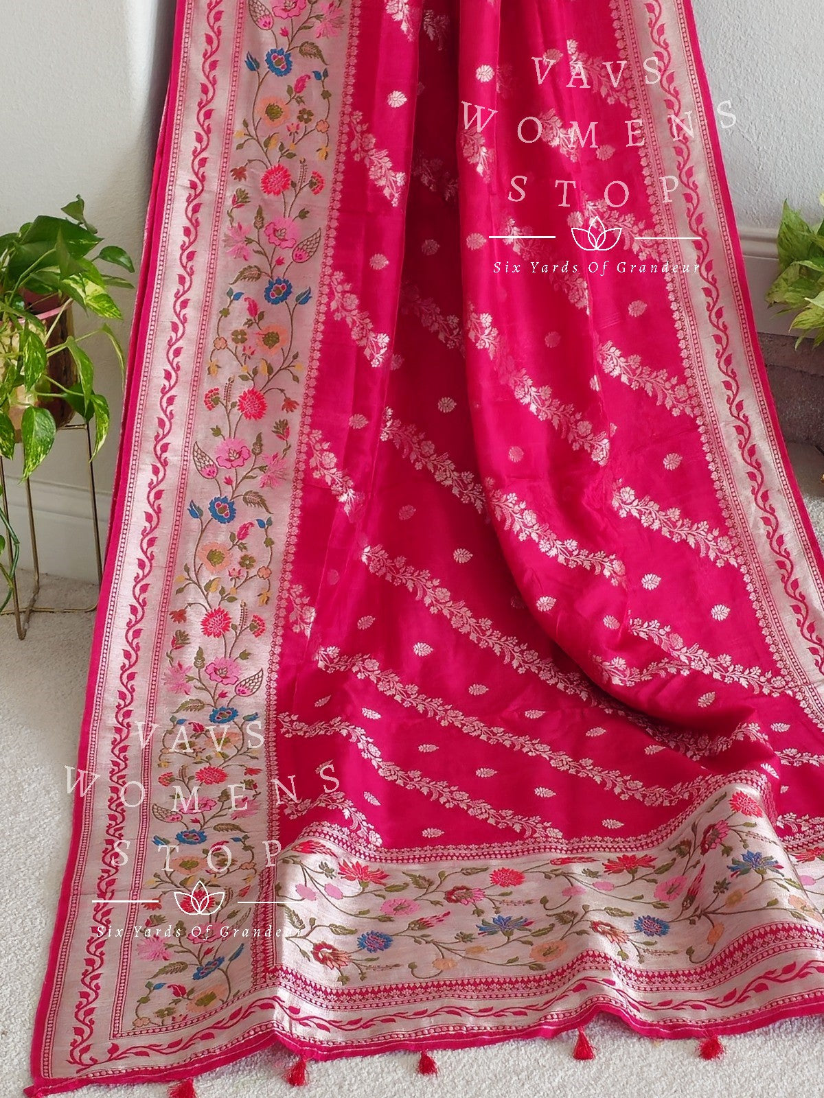 Munga Tussar Paithani Border Saree - Blouse