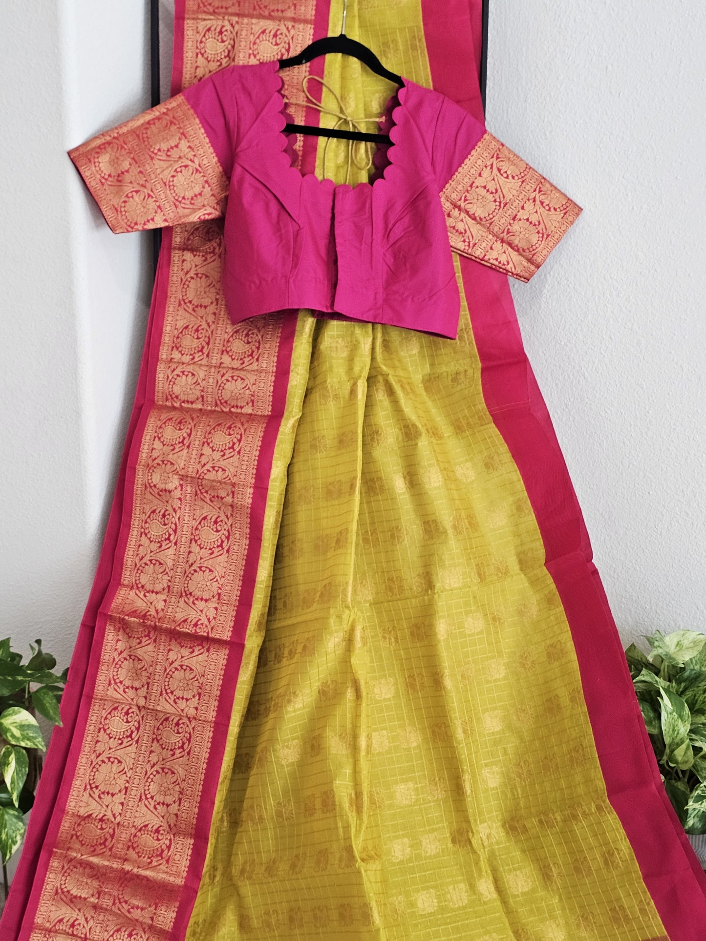 Chanderi Kuppadam Saree - Blouse