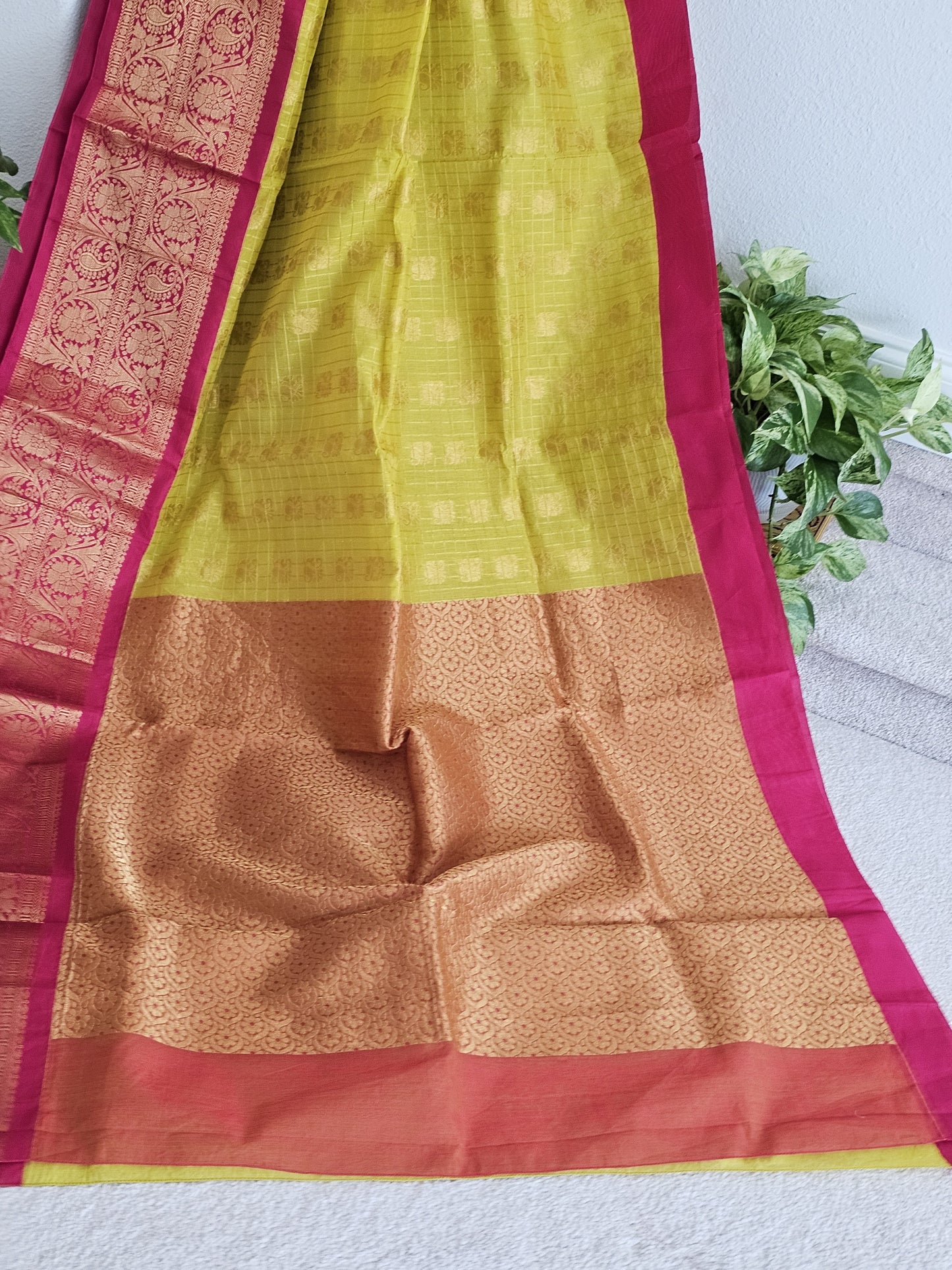 Chanderi Kuppadam Saree - Blouse