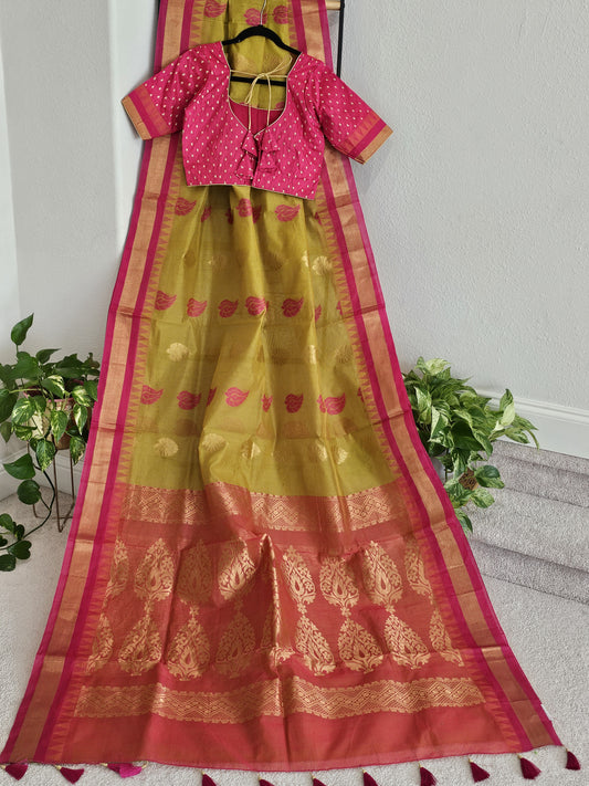 Chanderi Kuppadam Saree - Blouse