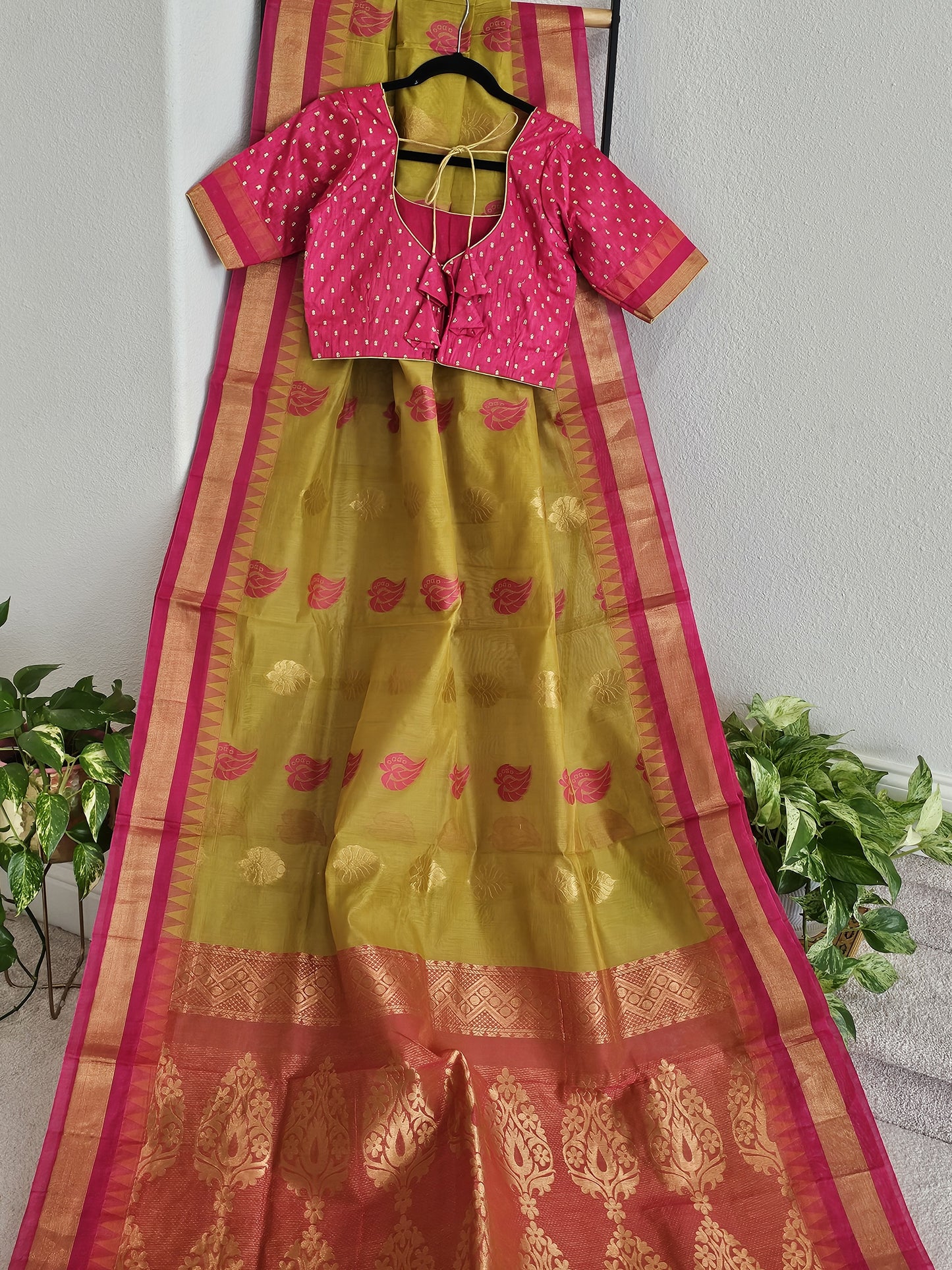 Chanderi Kuppadam Saree - Blouse