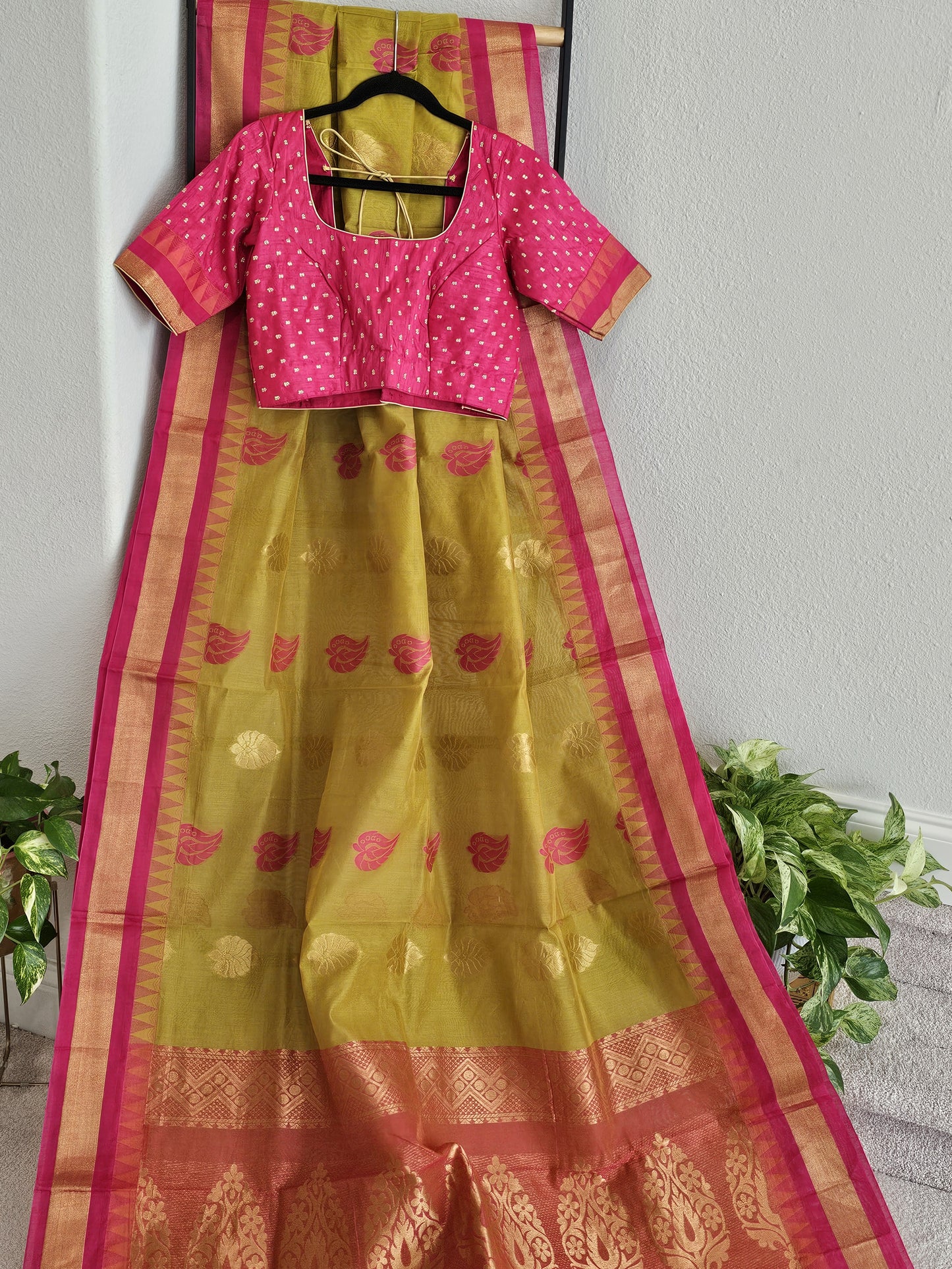 Chanderi Kuppadam Saree - Blouse