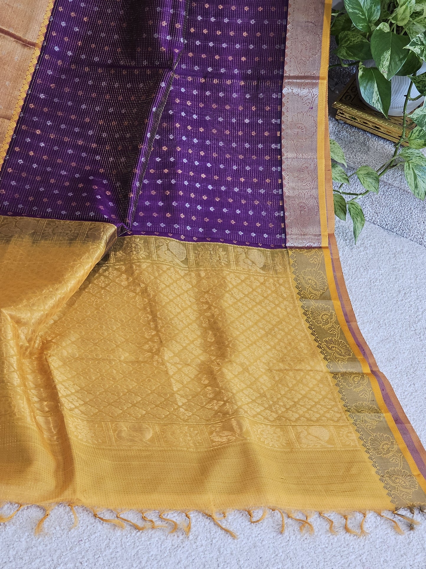 Pure Kuppadam Pattu Silk Cotton Saree - Blouse