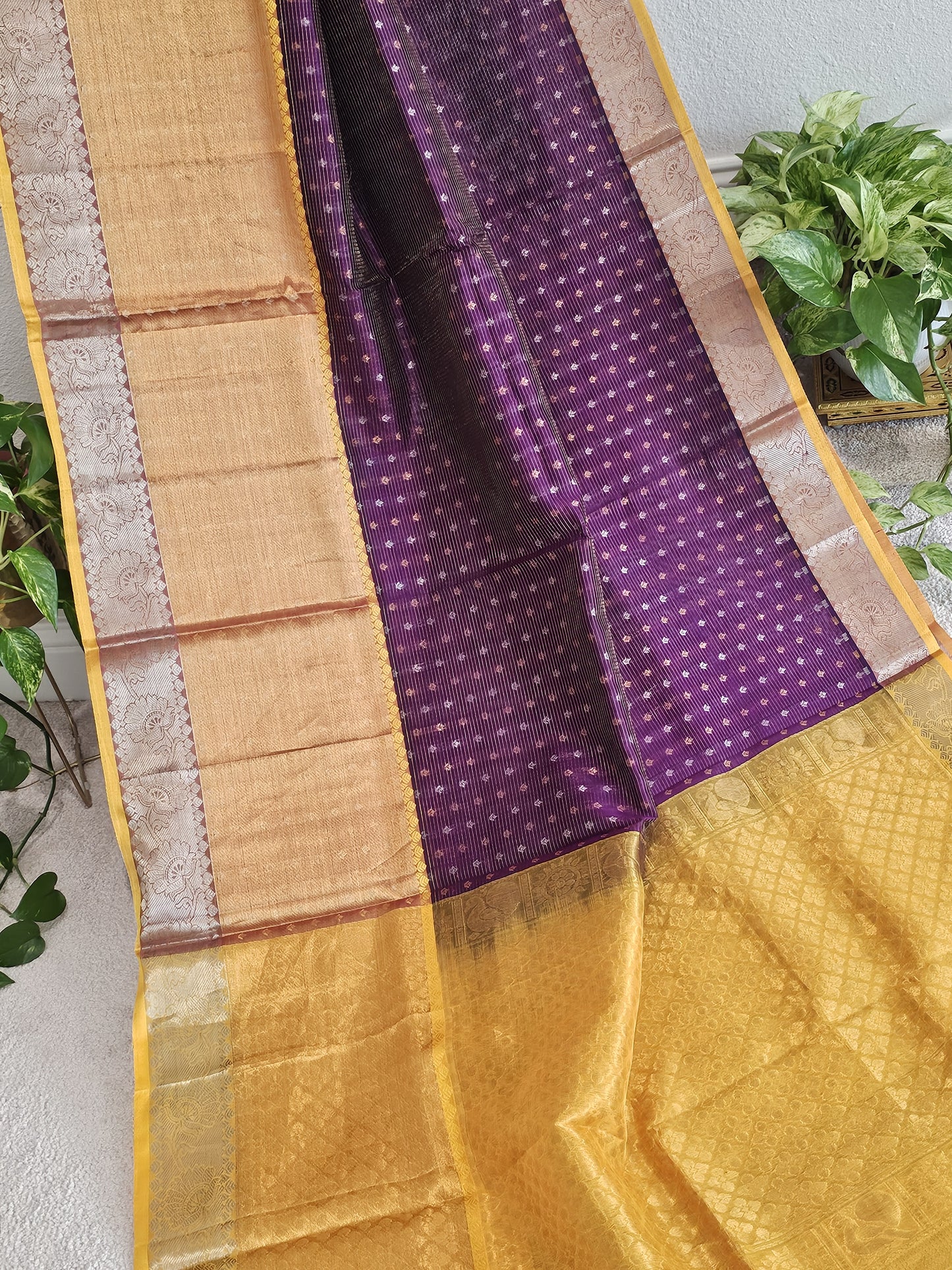 Pure Kuppadam Pattu Silk Cotton Saree - Blouse