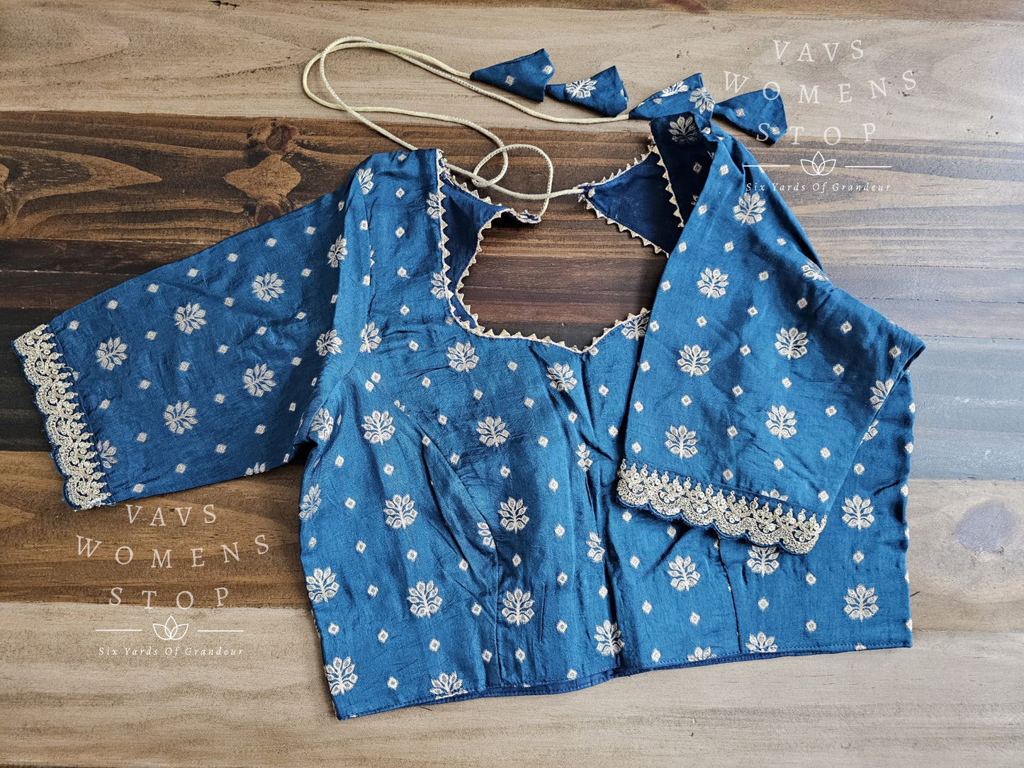 Peacock Blue Blouse