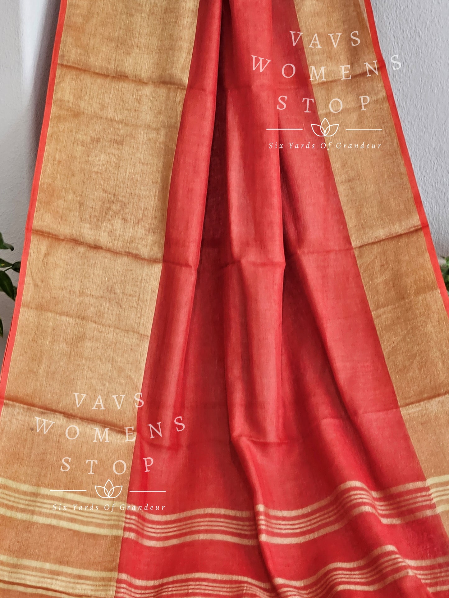 Linen By Linen Saree - Georgette Bhandini Blouse