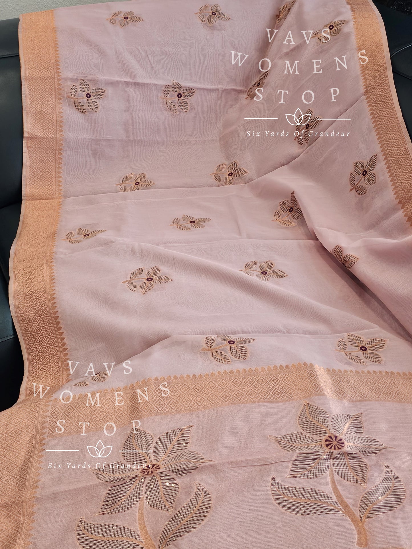 Soft Linen Cotton Tissue Saree