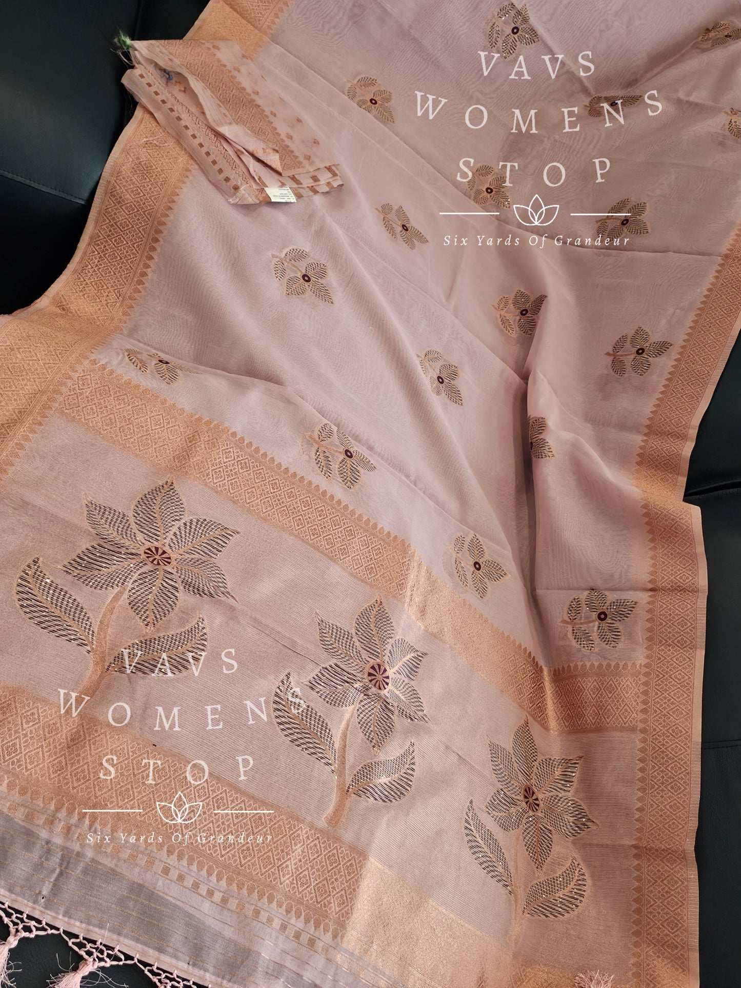 Soft Linen Cotton Tissue Saree