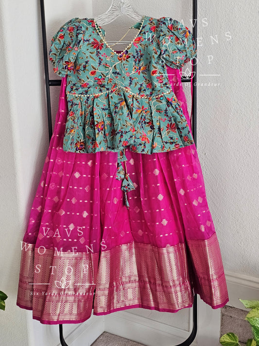 Organza Lehenga - Blouse