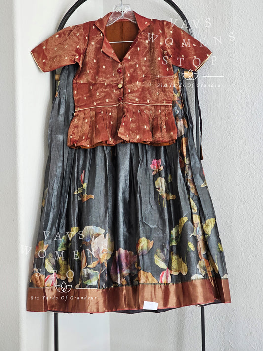 Tussar Silk Lehenga - Blouse