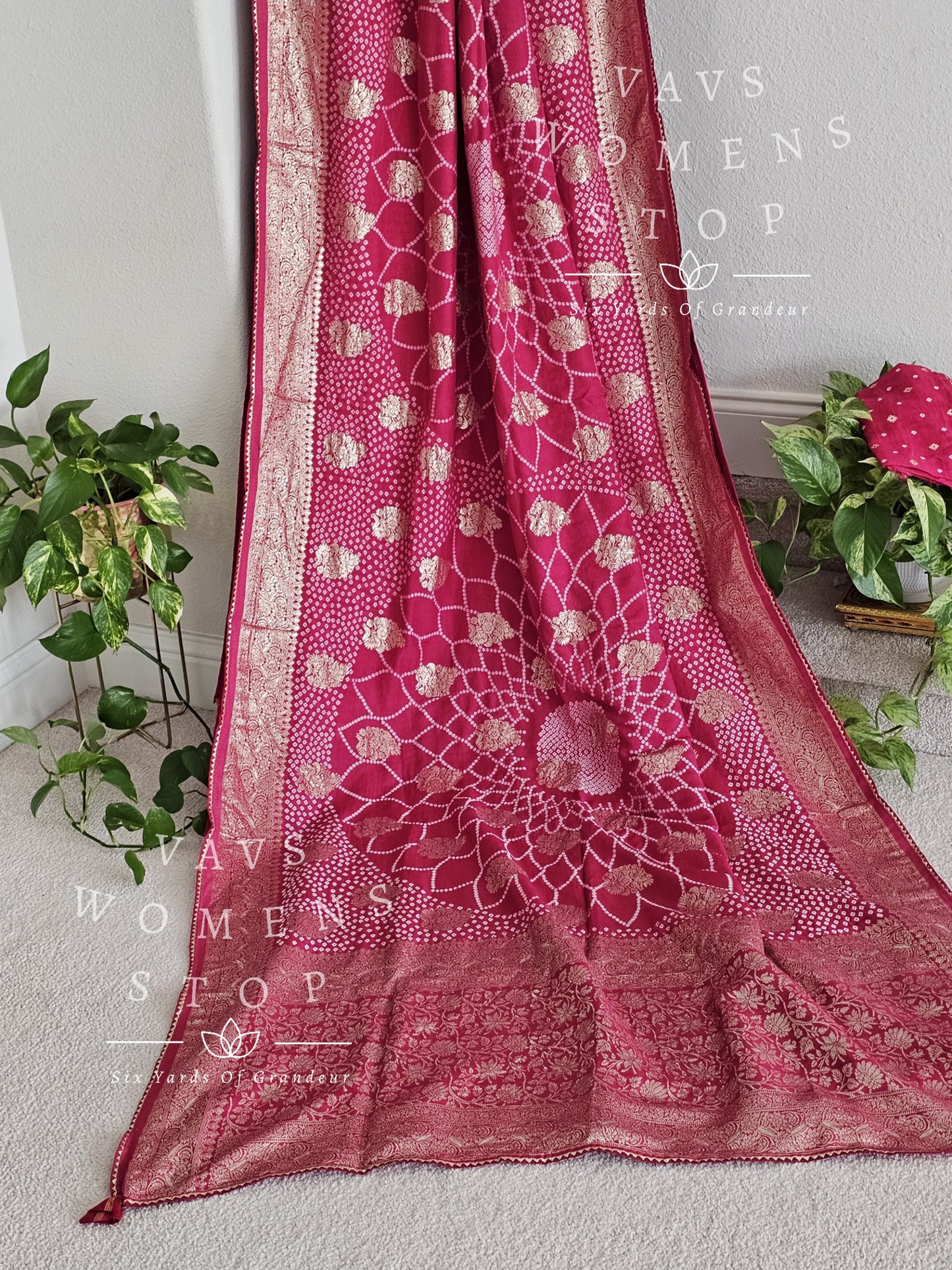 Munga Soft Silk Bhandini Saree