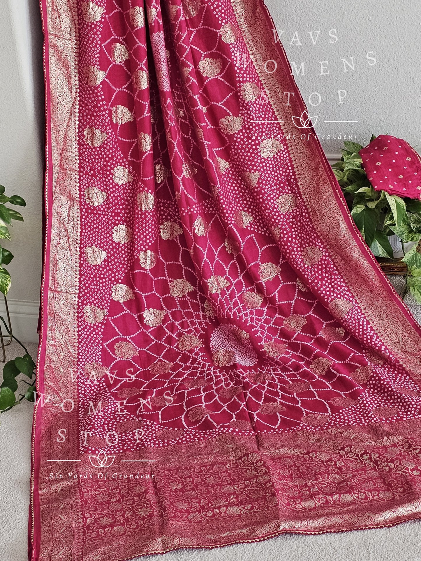 Munga Soft Silk Bhandini Saree