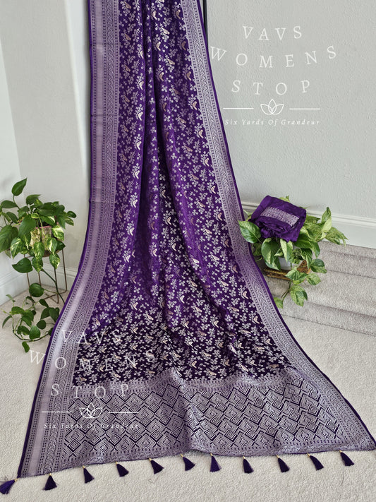 Mashru Satin Benarasi Silk Saree