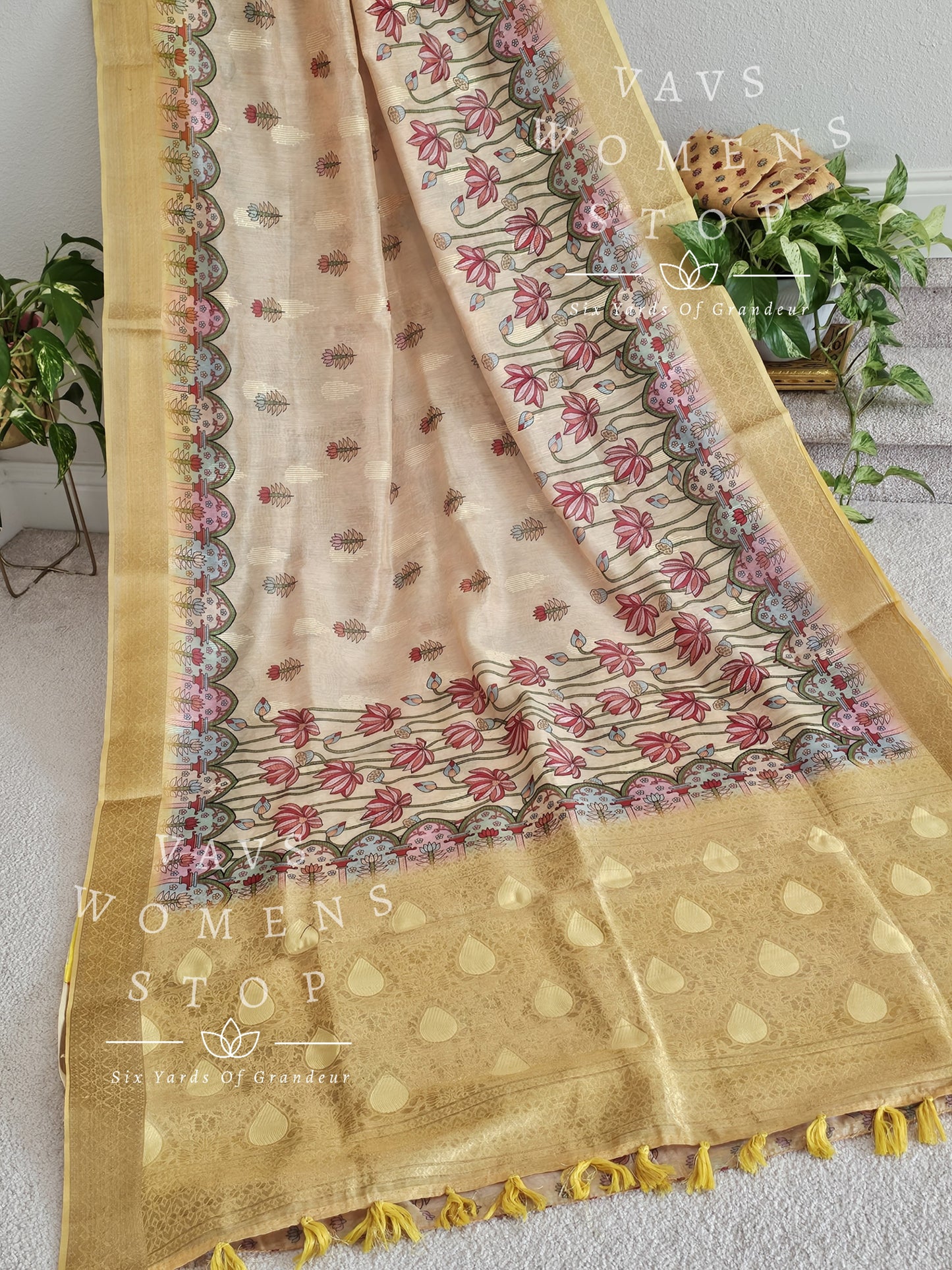 Linen Cotton Saree