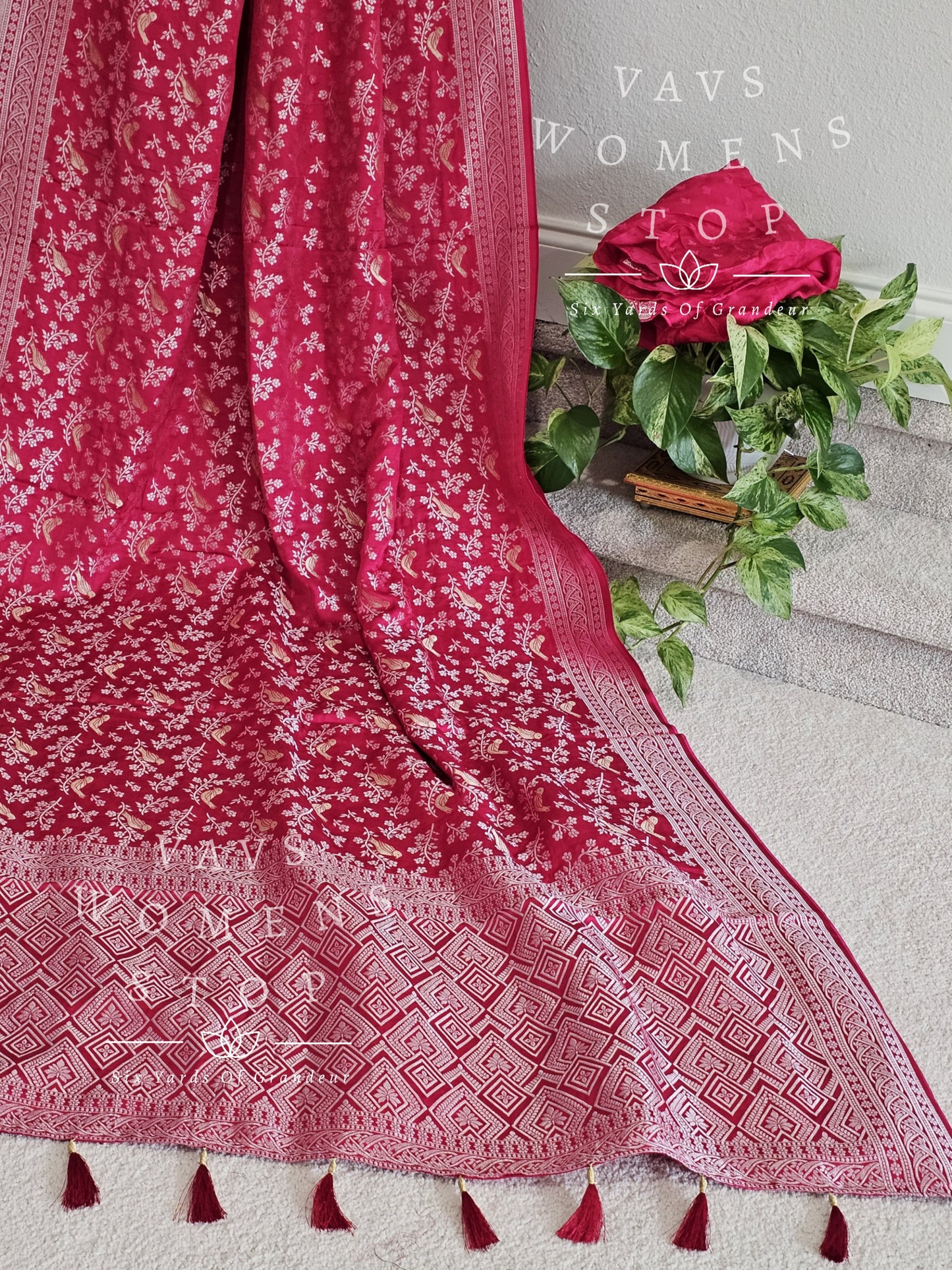 Mashru Satin Benarasi Silk Saree