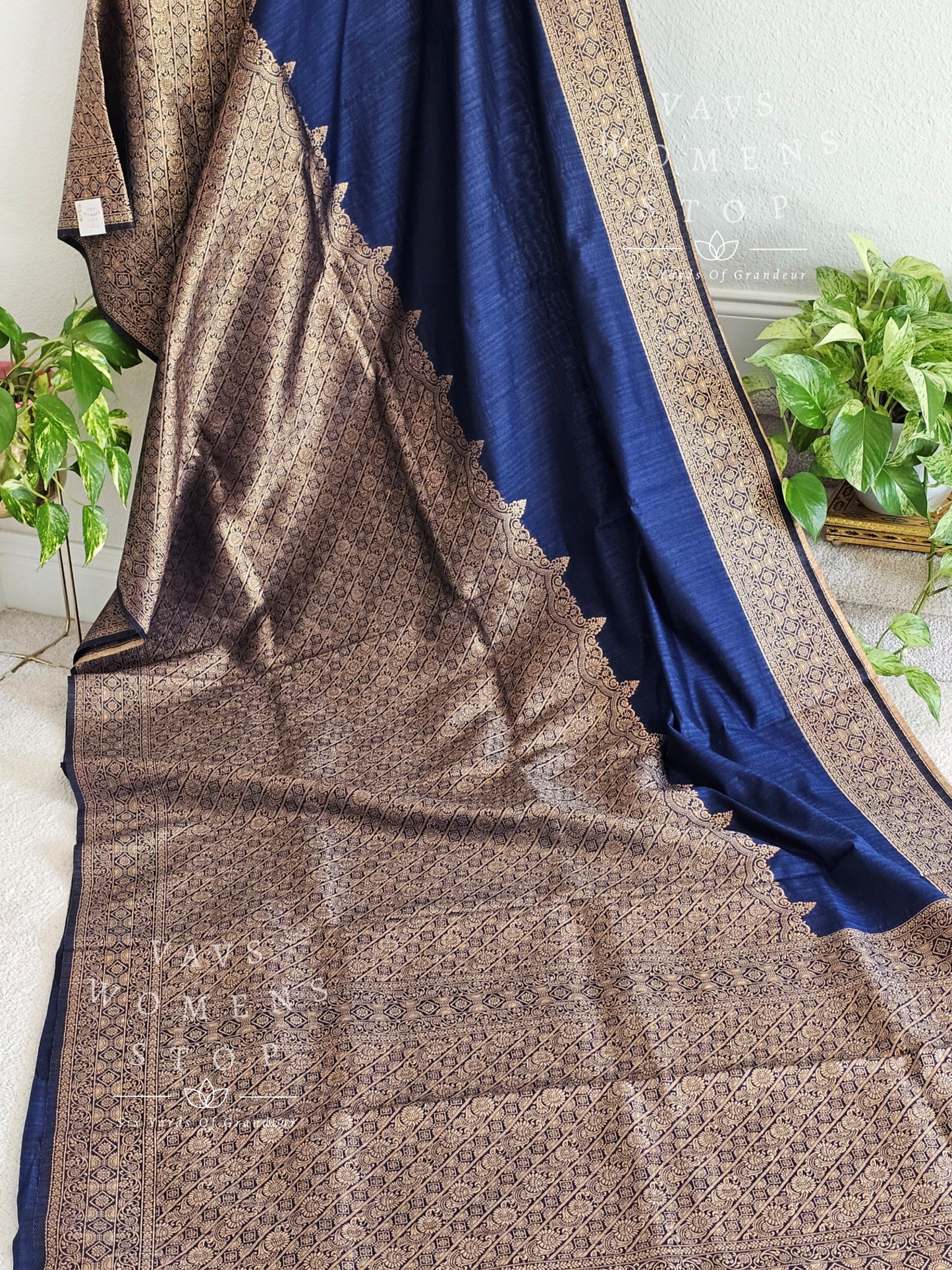 Fancy Semi Tussar Dupion Silk Raising Border Saree